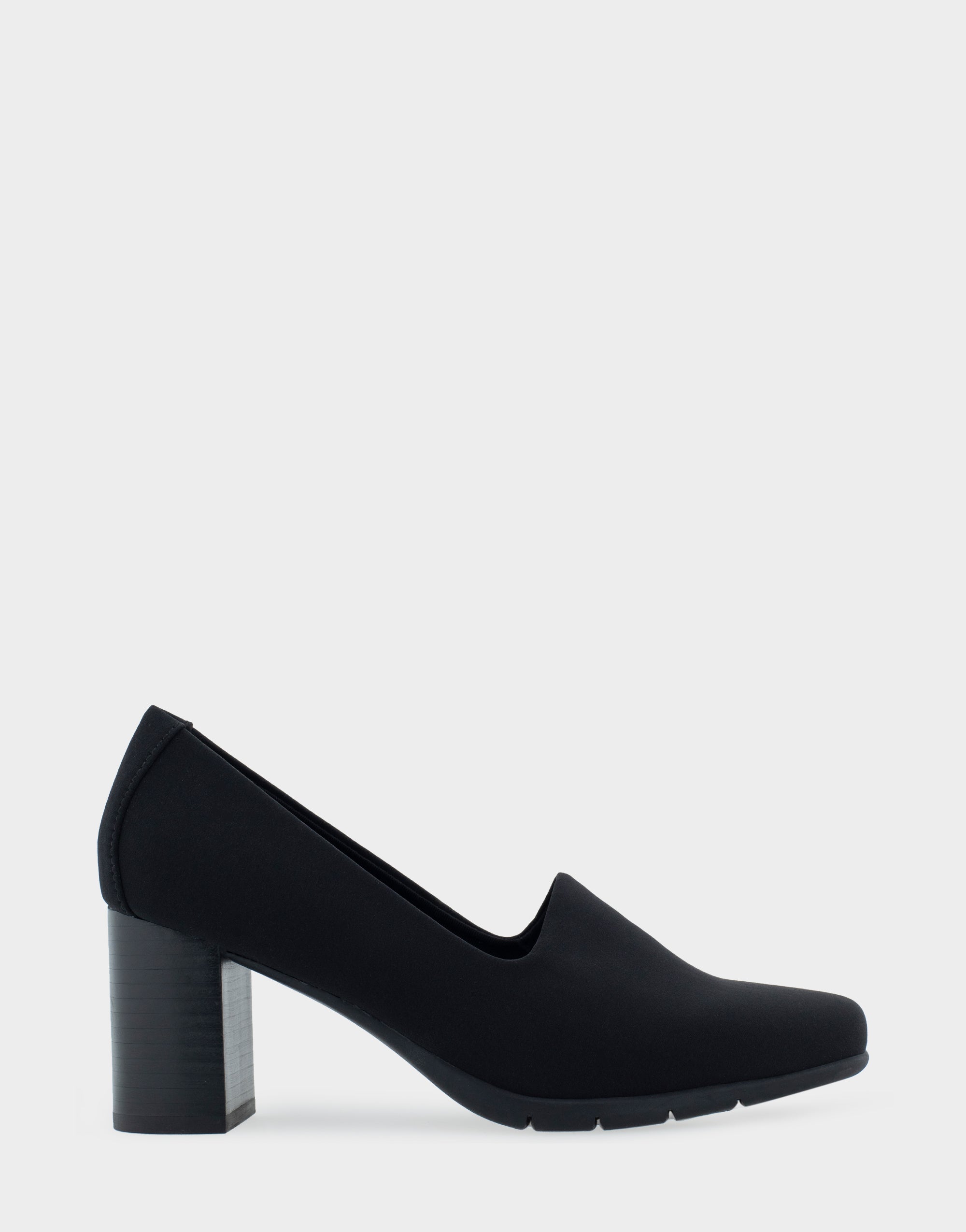 Midnight Black Stretch Mid Heel Pump – Aerosoles