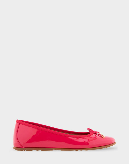 Women's Ballet Flat in Virtual Pink Patent Faux Leather