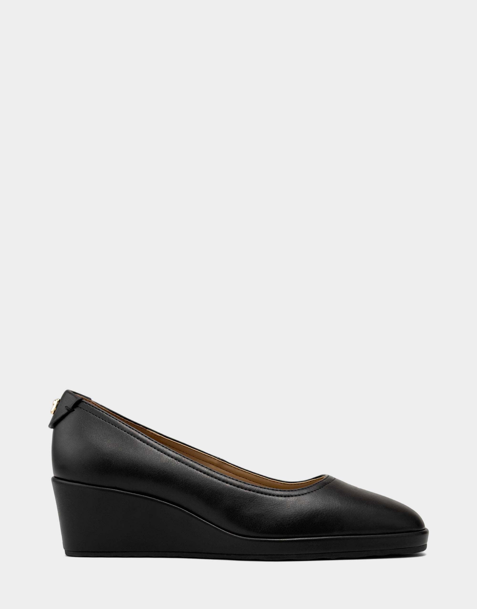 Aerosoles Women's Roma Dress Wedge, Black, 7.5M
