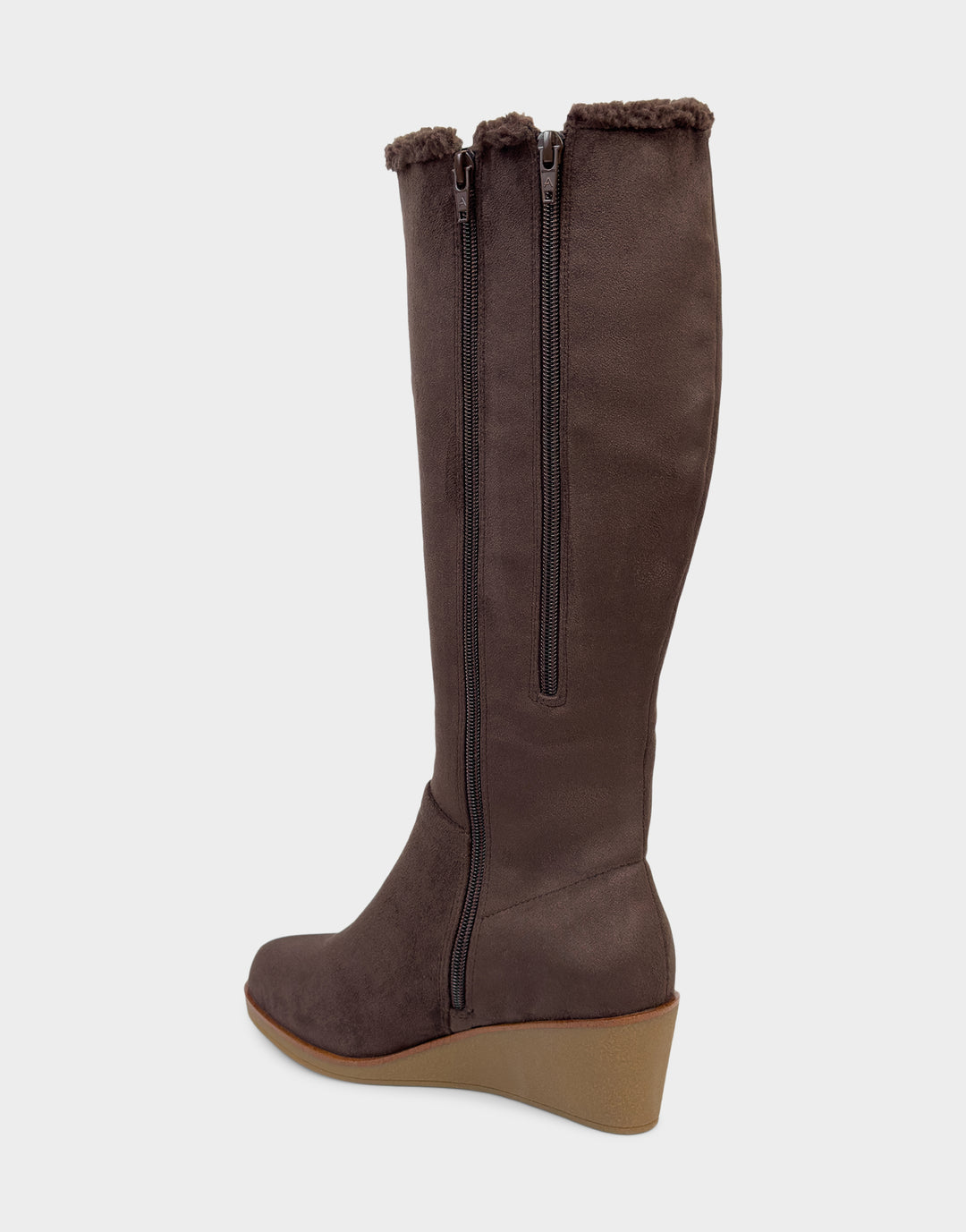 Women's Wedge Boot in Java Faux Suede/Shearling – Aerosoles