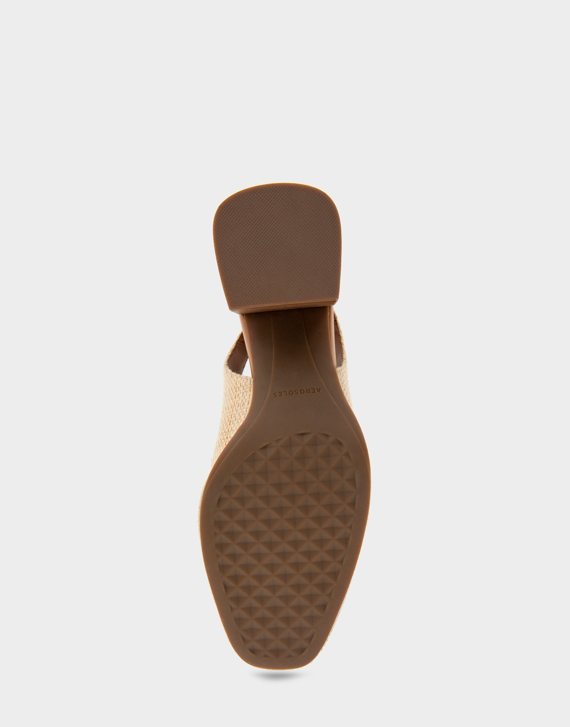 Allure Natural Raffia Ornamented Block Heel Slingback – Aerosoles
