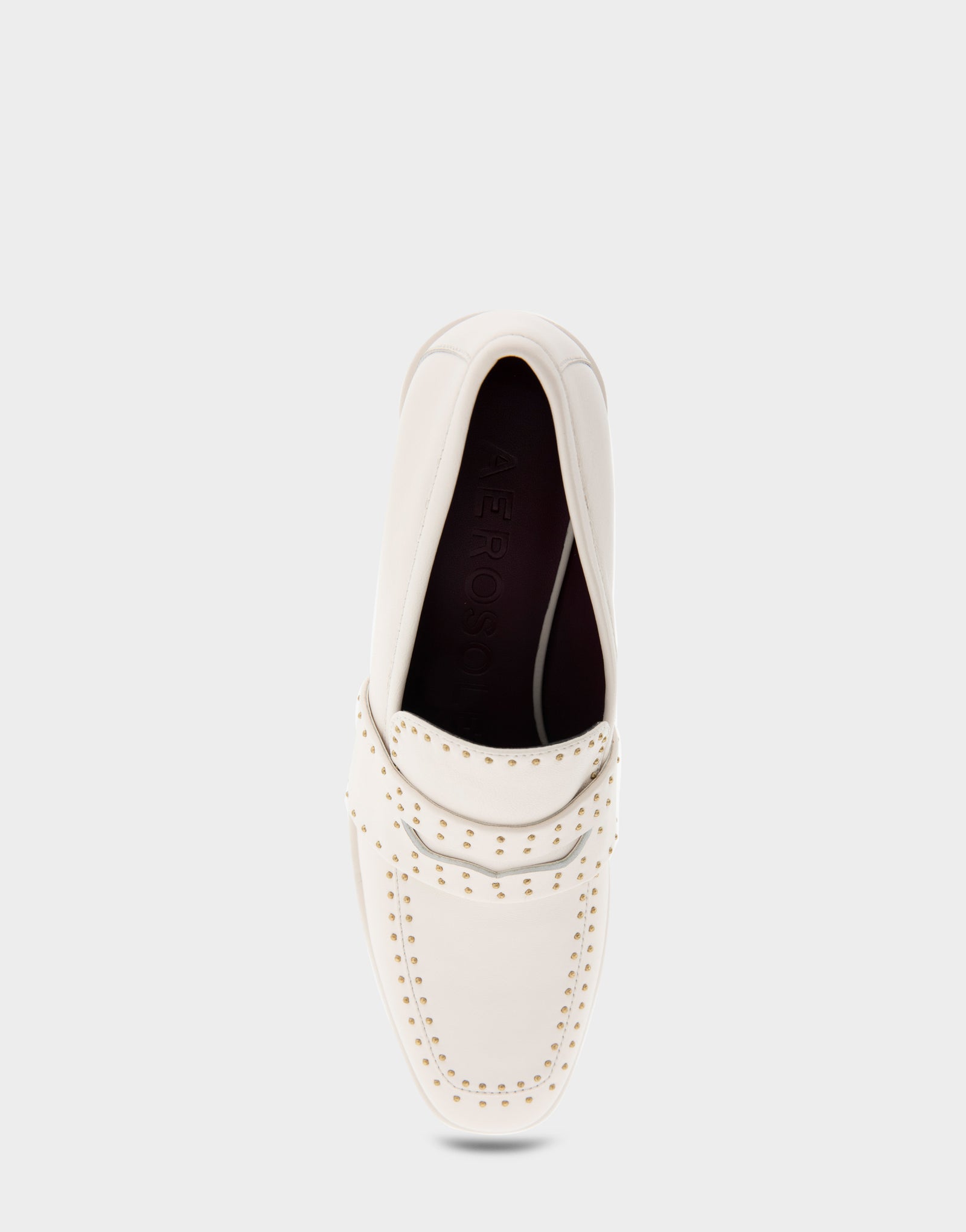 Women's Heeled Loafer in Off White