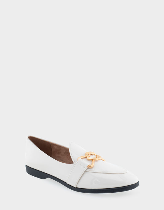 Women's Ornamented Loafer in Off White