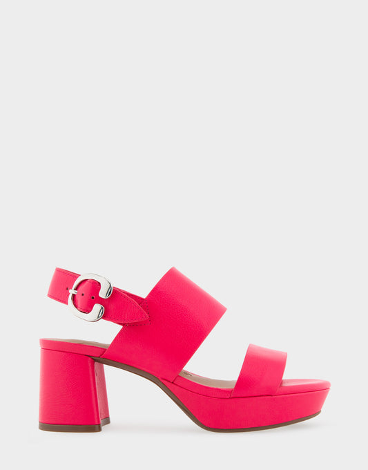 Women's Platform Sandal in Virtual Pink Leather