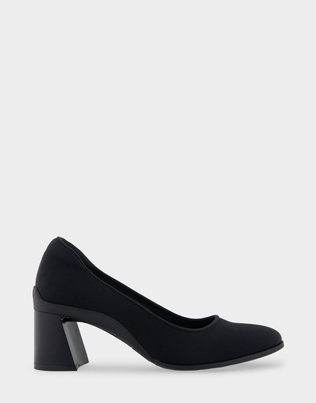 Casta Black Stretch Gabardine Fabric Mid Heel Pump – Aerosoles