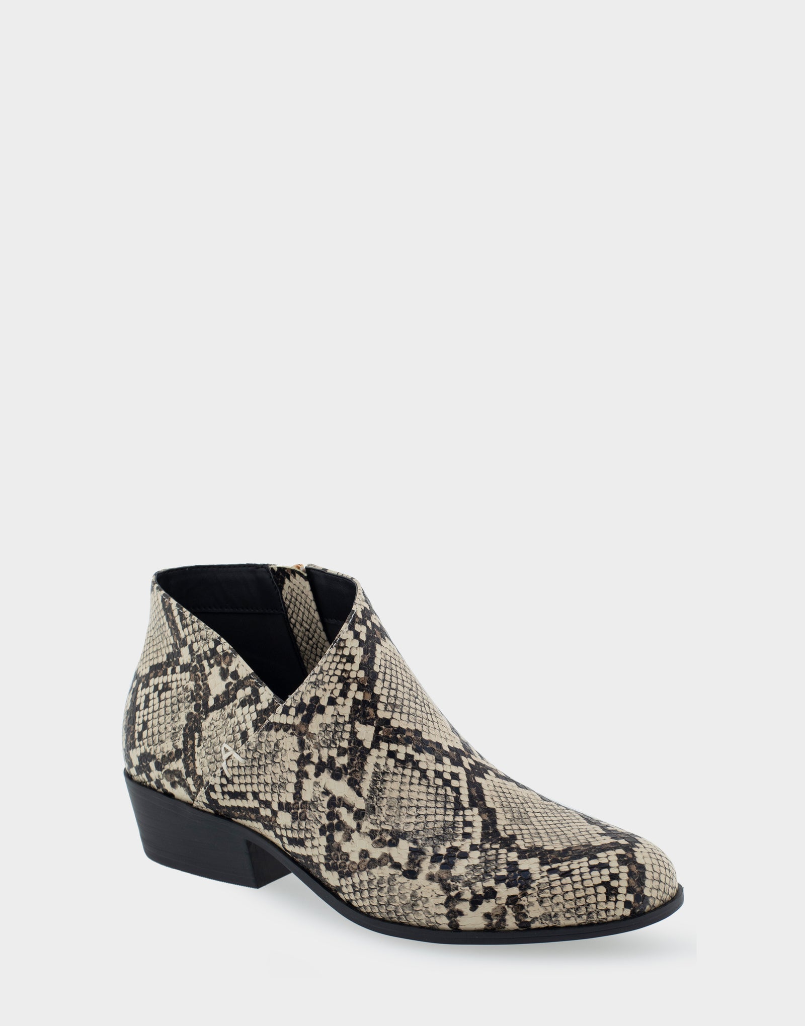 Women's Ankle Boot in Snake Print