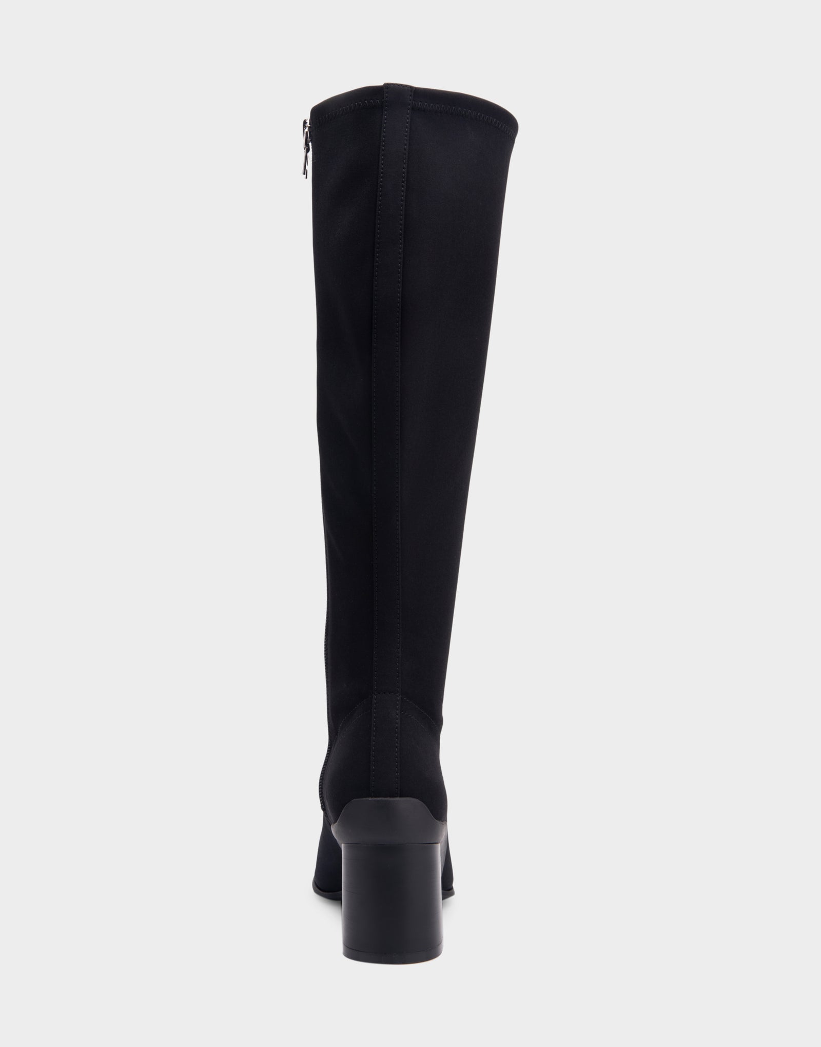 Women's Sculpted Heel Tall Shaft Boot in Black