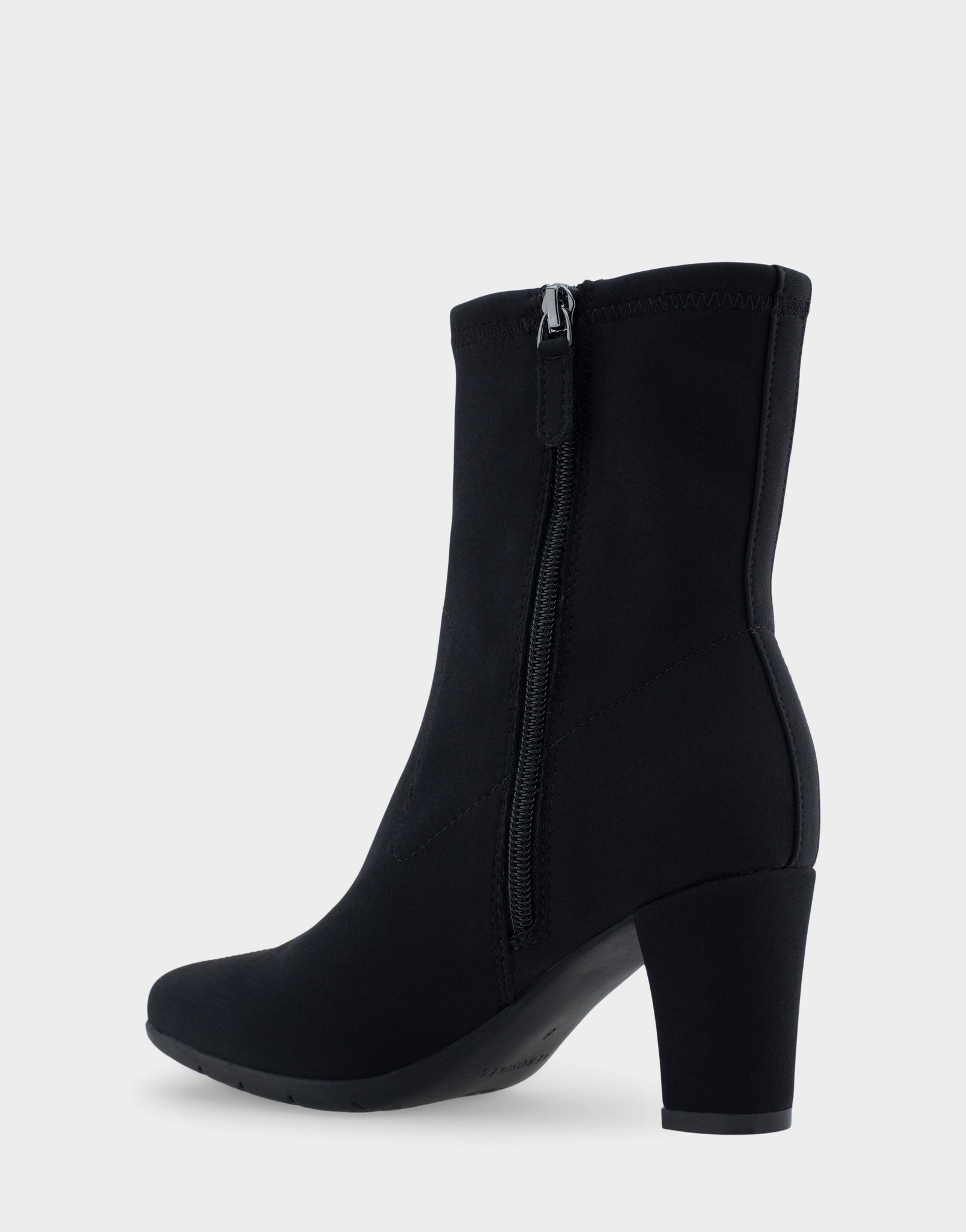 Women's Heeled Ankle Boot in Black