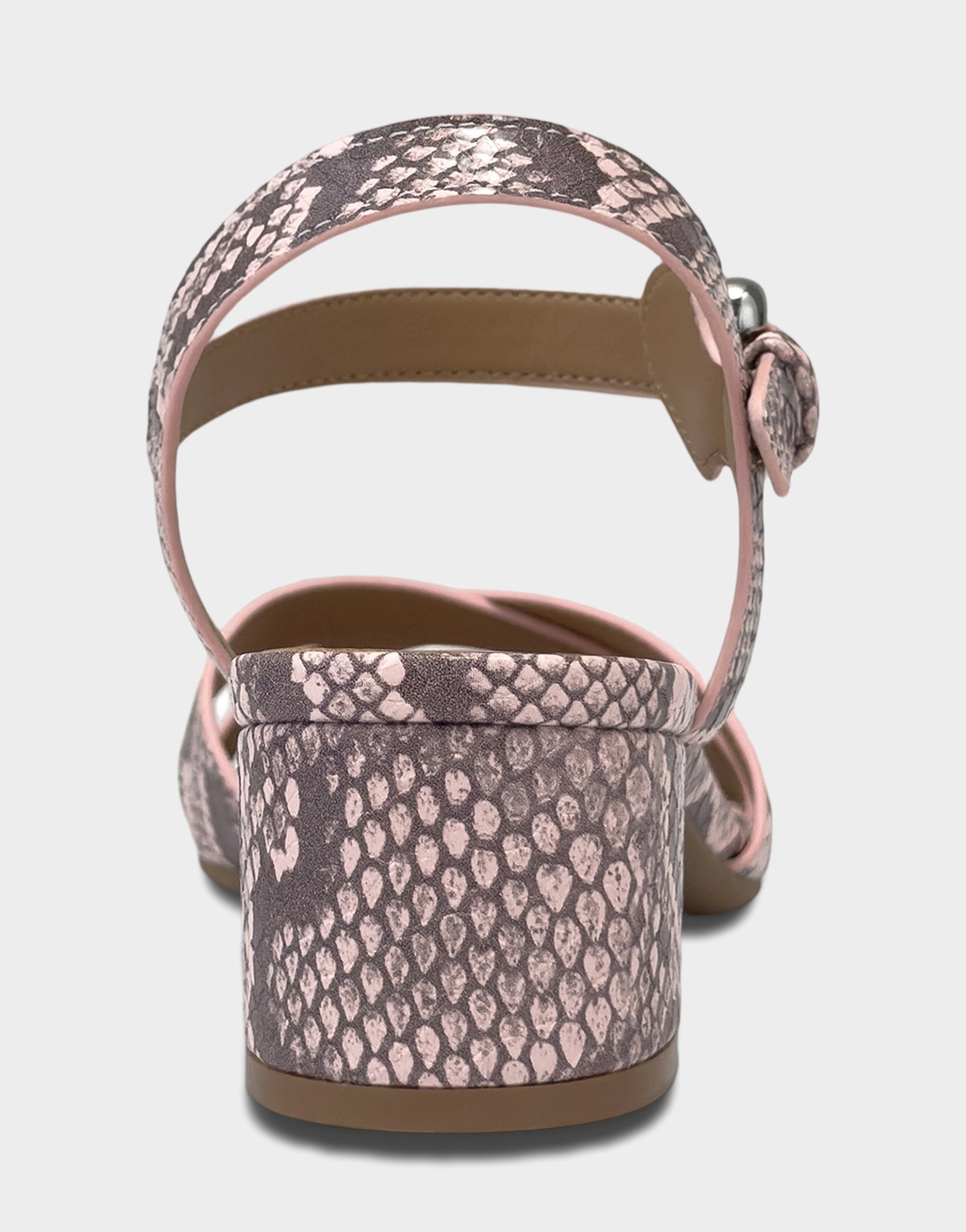 Women's Heeled Sandal in Pale Pink Snake Print – Aerosoles