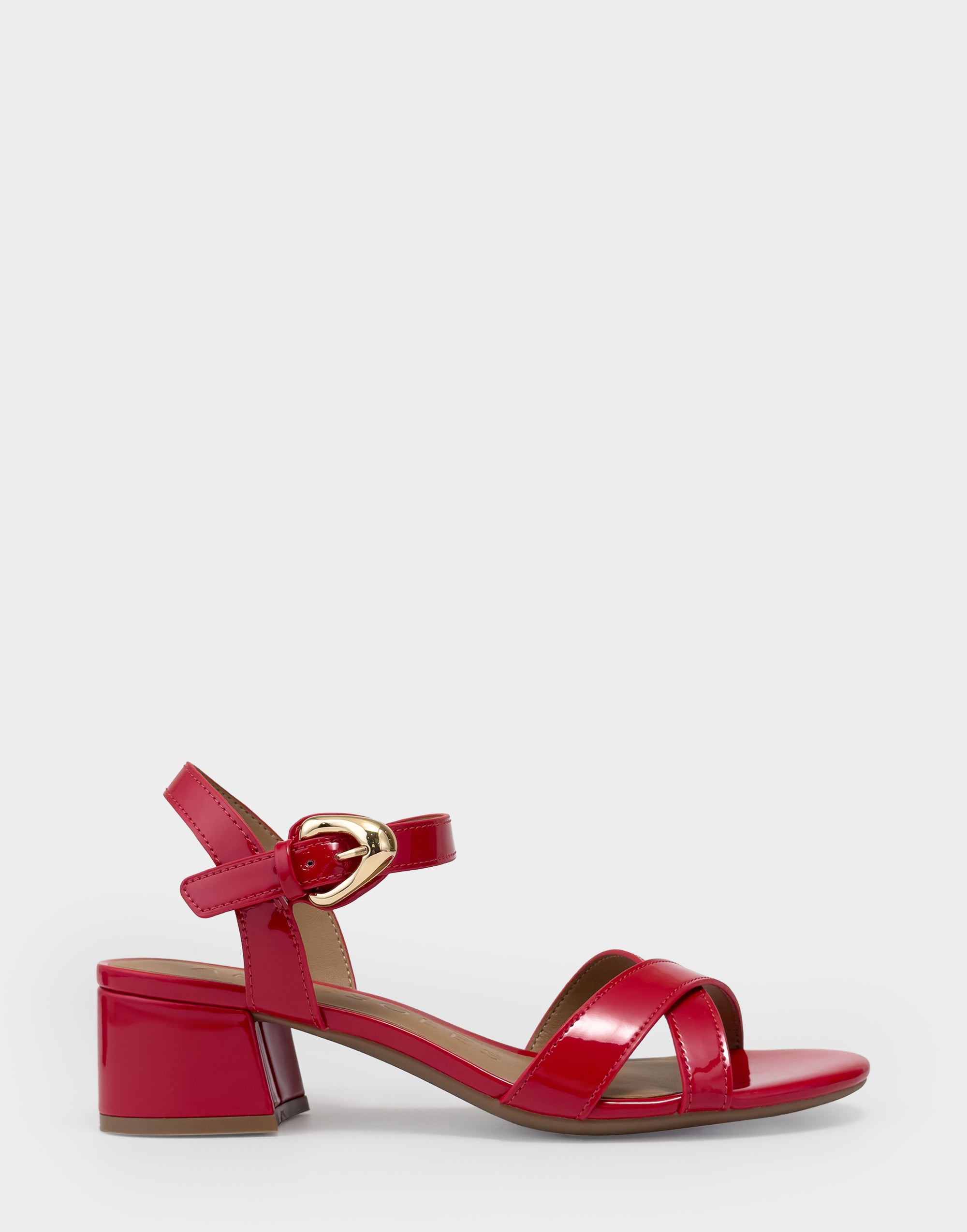 Women's Low Heeled Sandal in Red Patent – Aerosoles