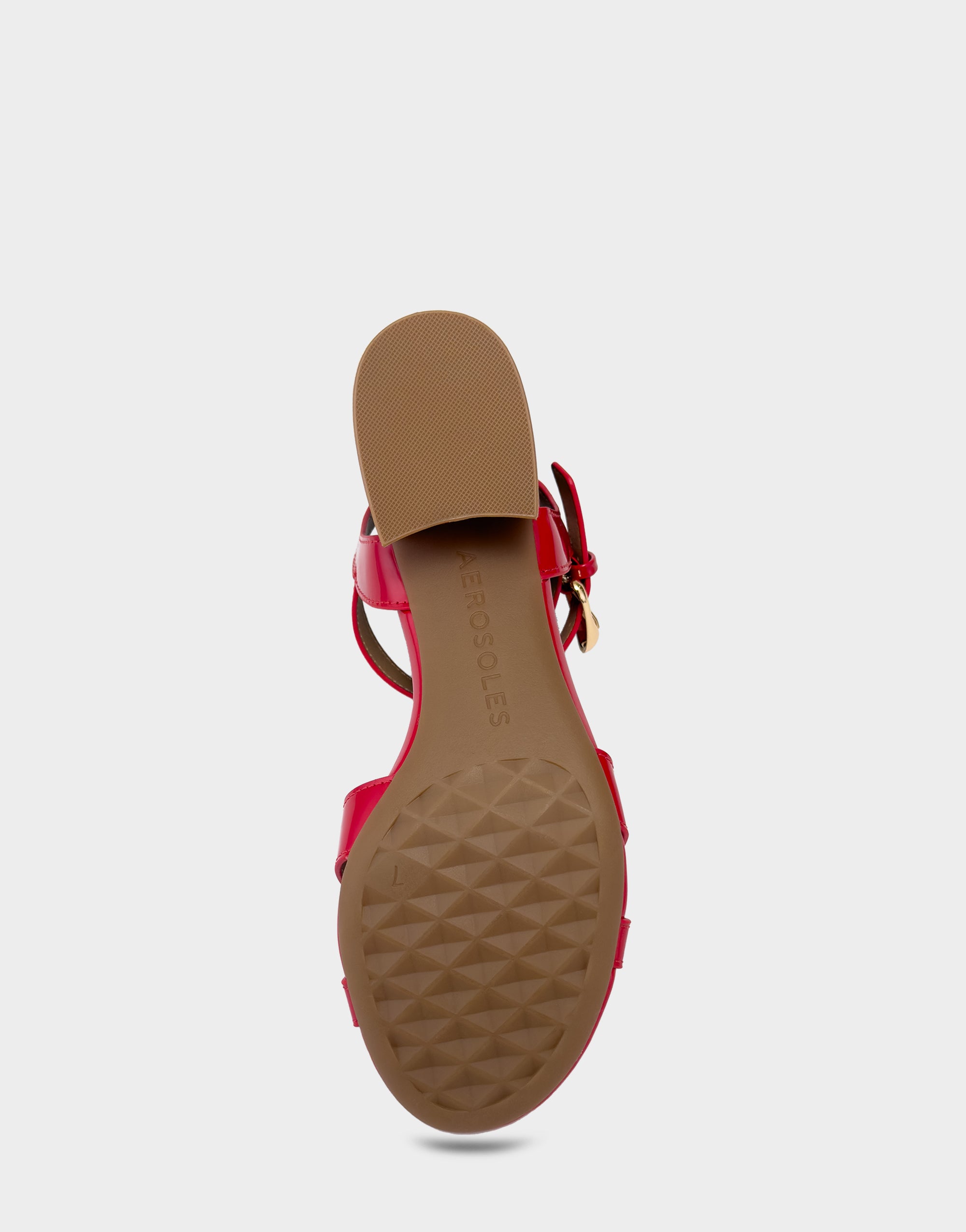 Women's Low Heeled Sandal in Red Patent – Aerosoles