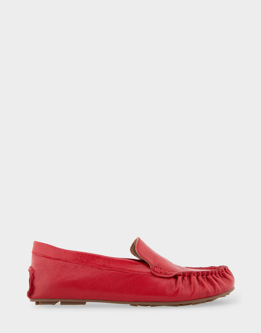 Women's Driver in Racing Red Leather