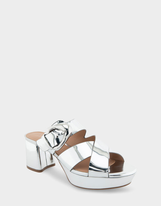 CC 25 Sandal Platform Heels Red Lambskin 268972