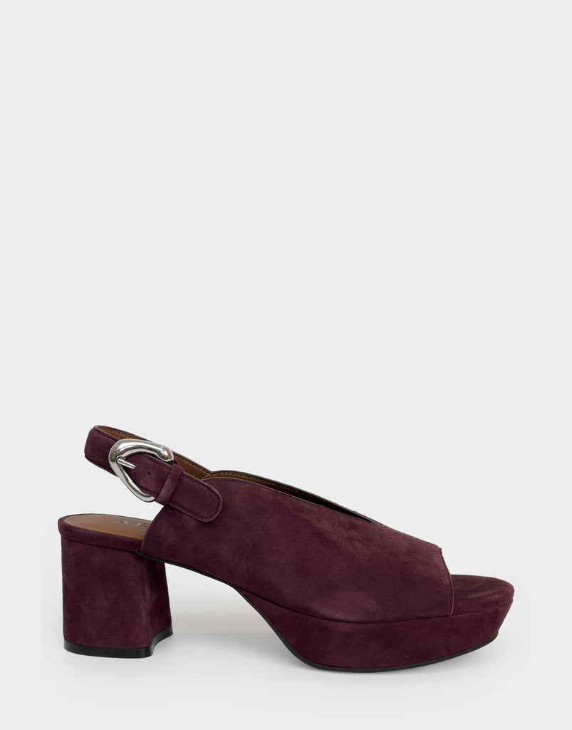 Women's Platform Sandal in Fig Suede – Aerosoles