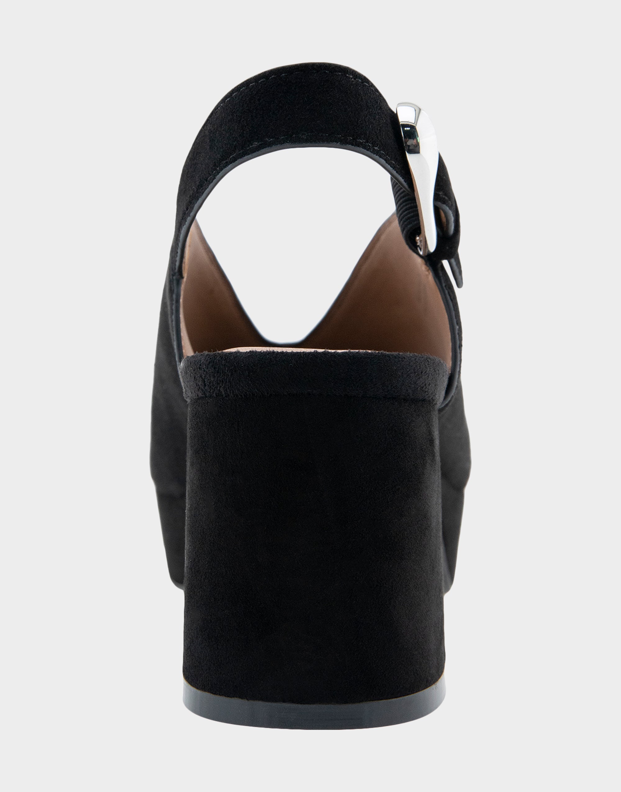 Cornelia Black Suede Peep Toe Platform Sandal – Aerosoles