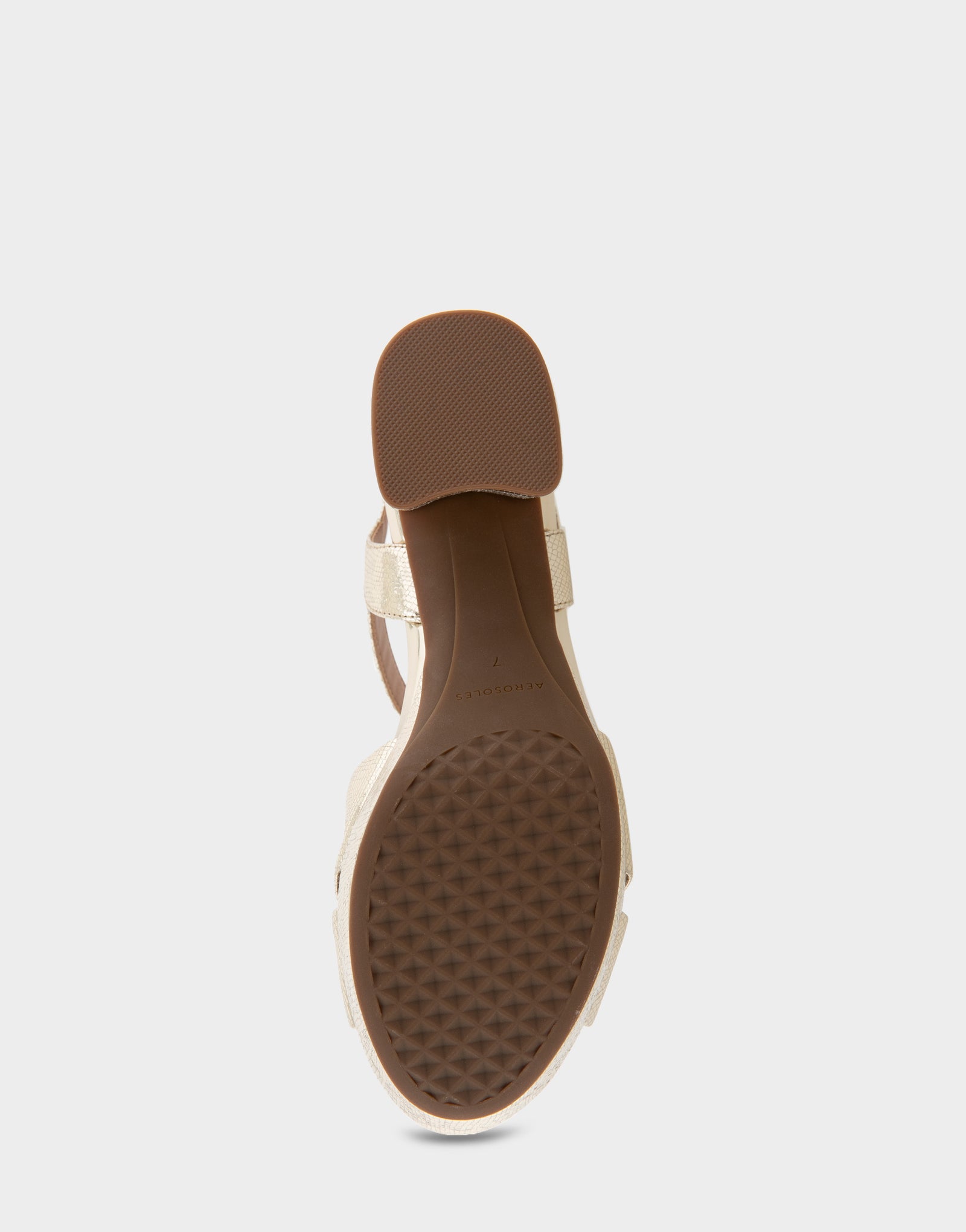Women's Crisscross Platform Sandal in Gold Textured Metallic Leather