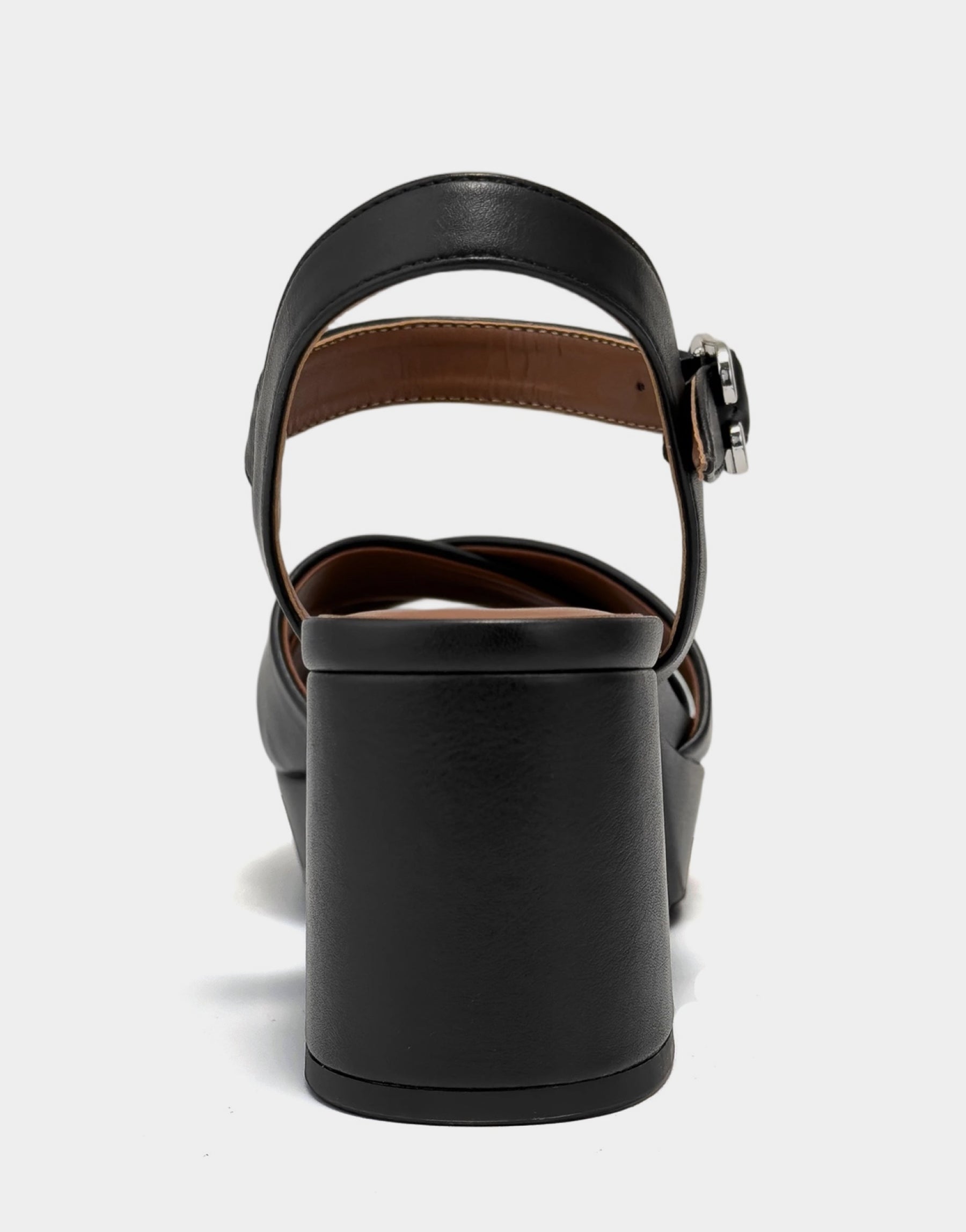Black Platform Block Heel Sandal with Buckle Cosmos – Aerosoles
