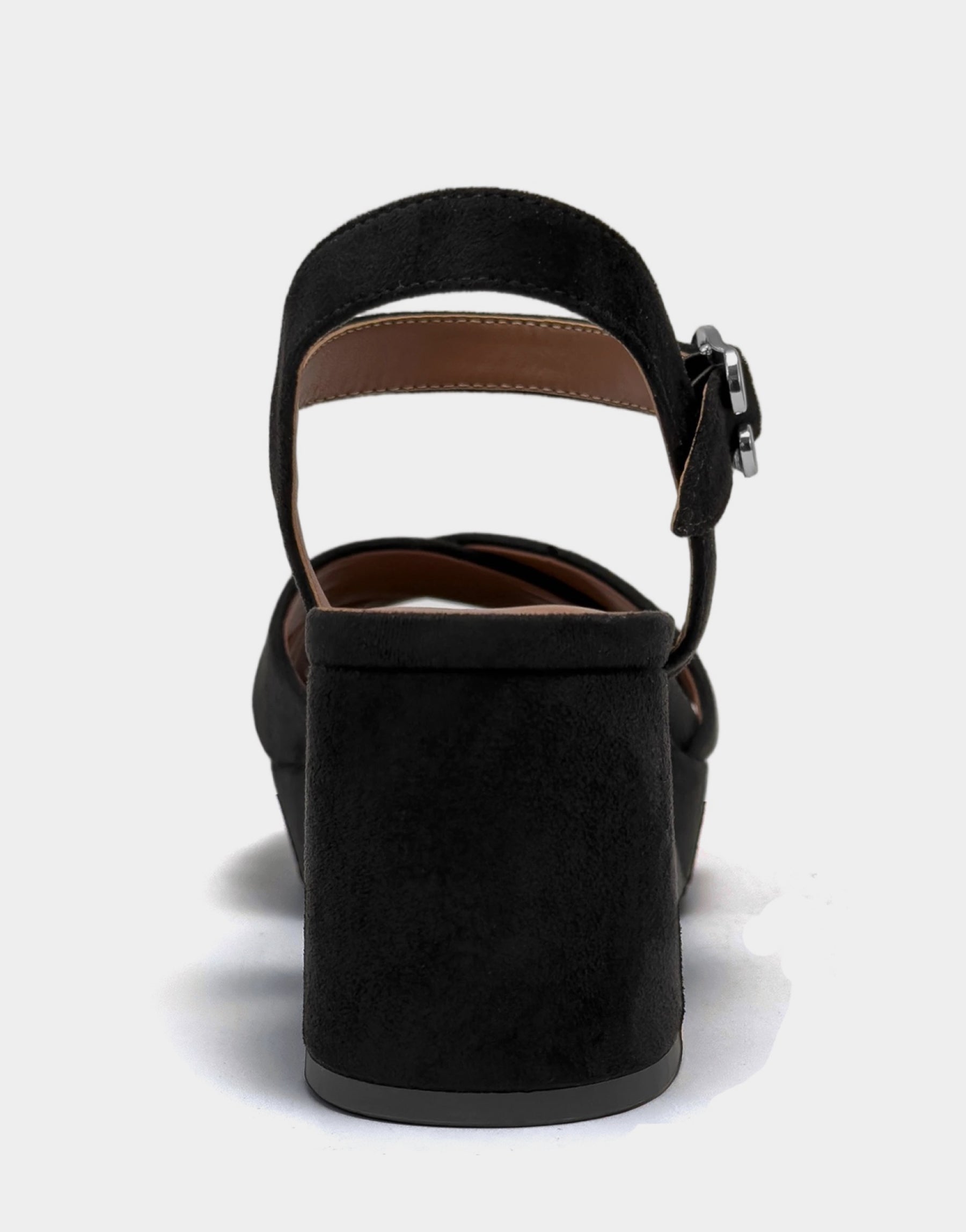Black Platform Block Heel Sandal with Buckle Cosmos – Aerosoles