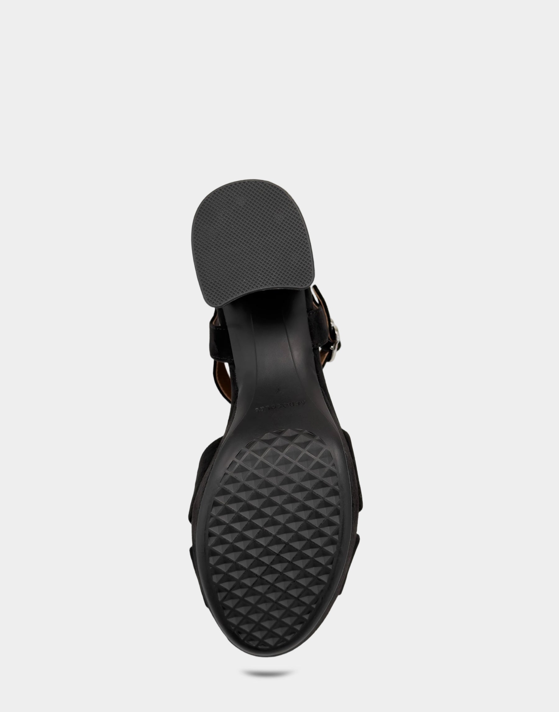 solol ソルオル solworks black Black Platform Block Heel Sandal with Buckle Cosmos – Aerosoles
