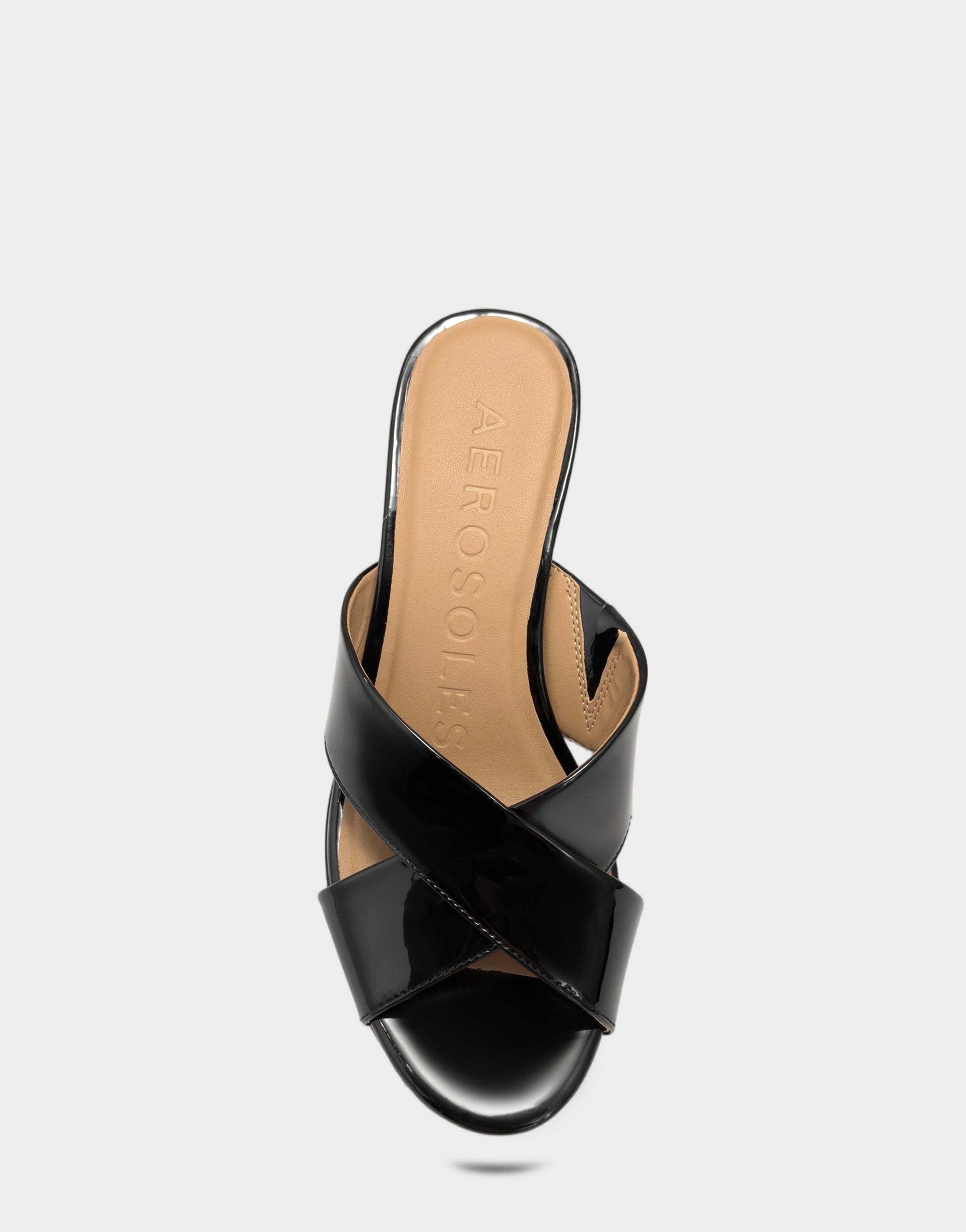 Women's Wedge Sandal in Black Patent – Aerosoles