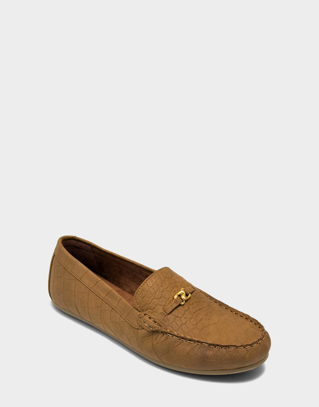 Comfortable Women's Casual Loafer in Yellow Faux Snake Print Side Angle View