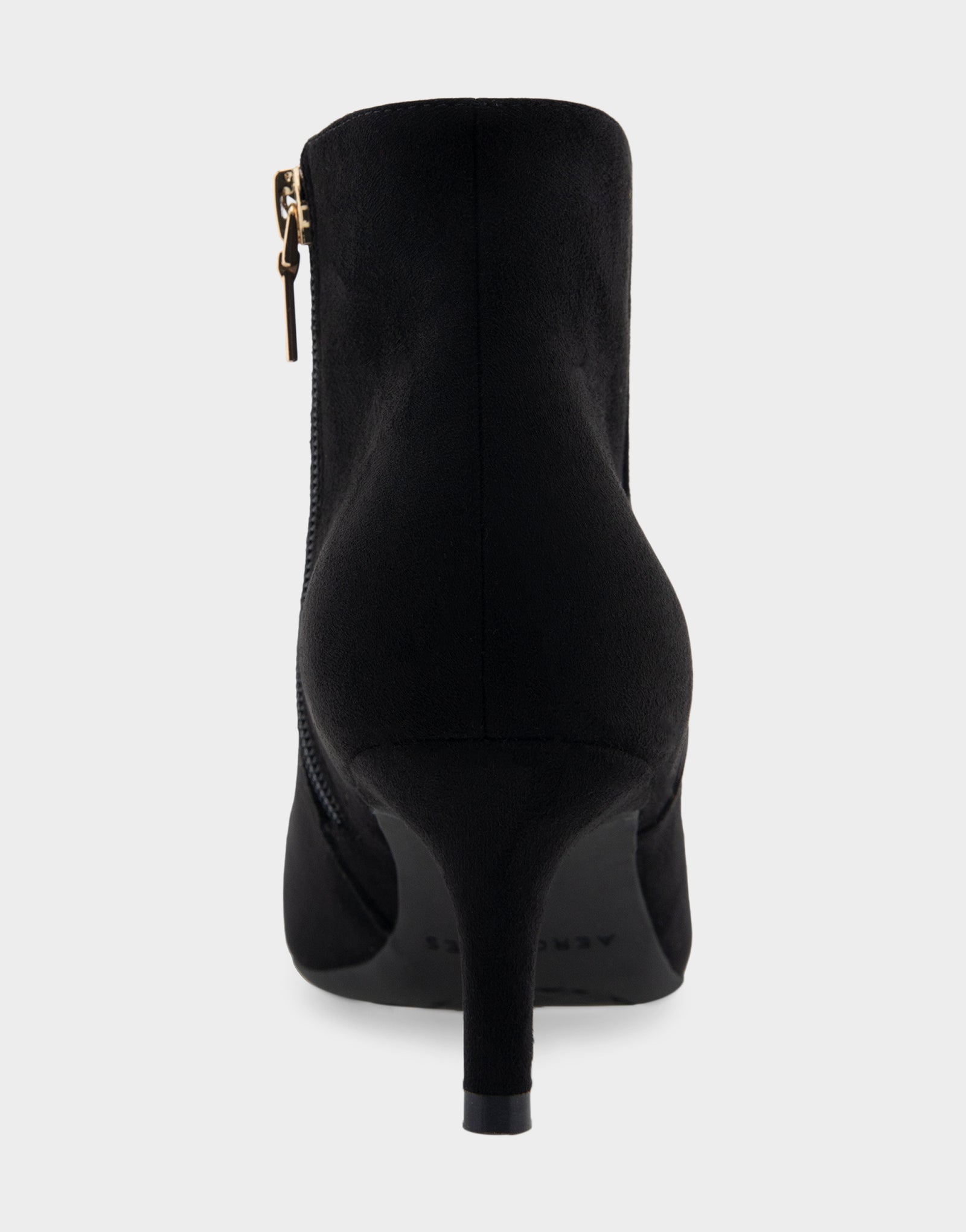 Women's Kitten Heel Ankle Boot in Black