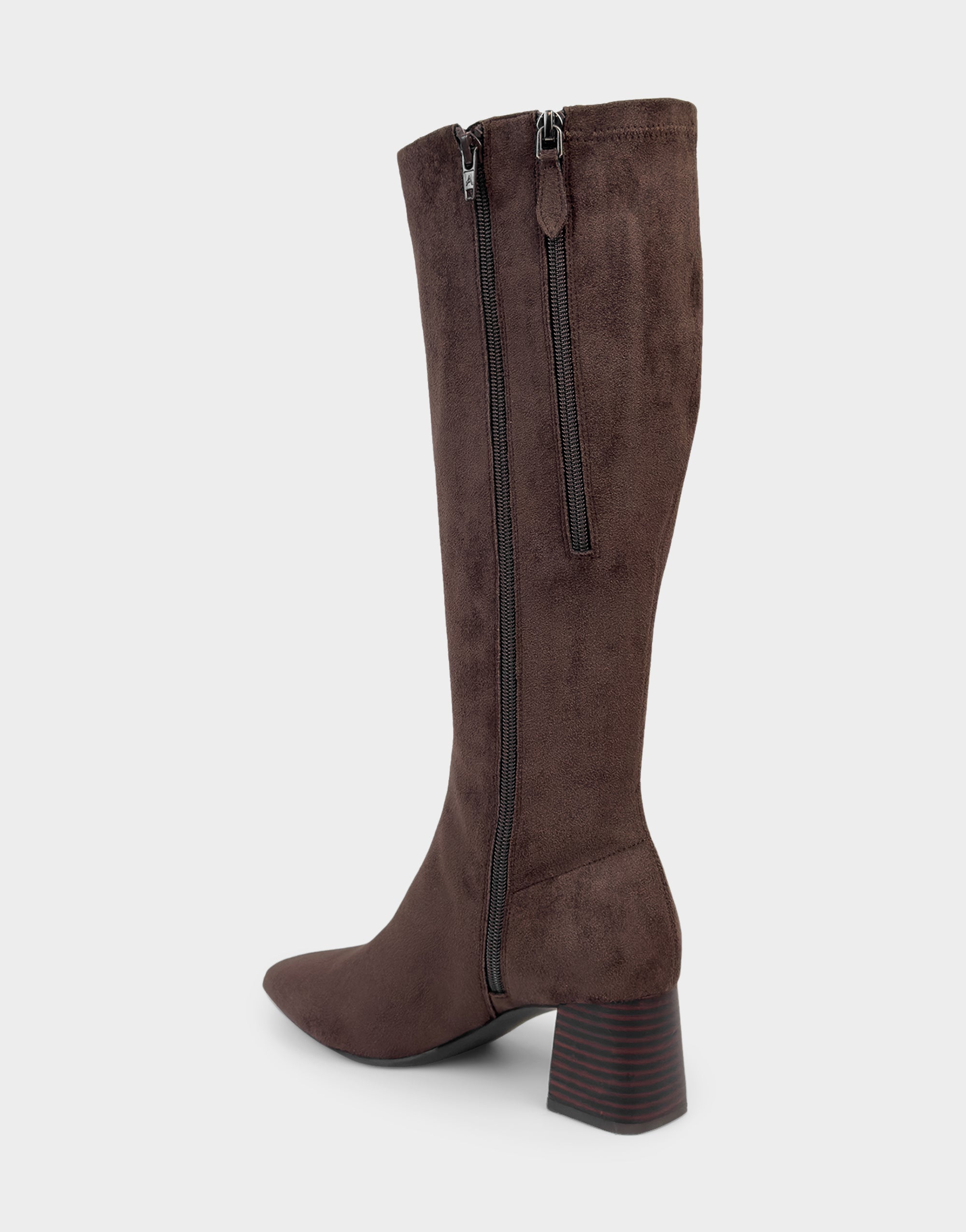 Women's Mid Block Heel Boot in Java Faux Suede – Aerosoles