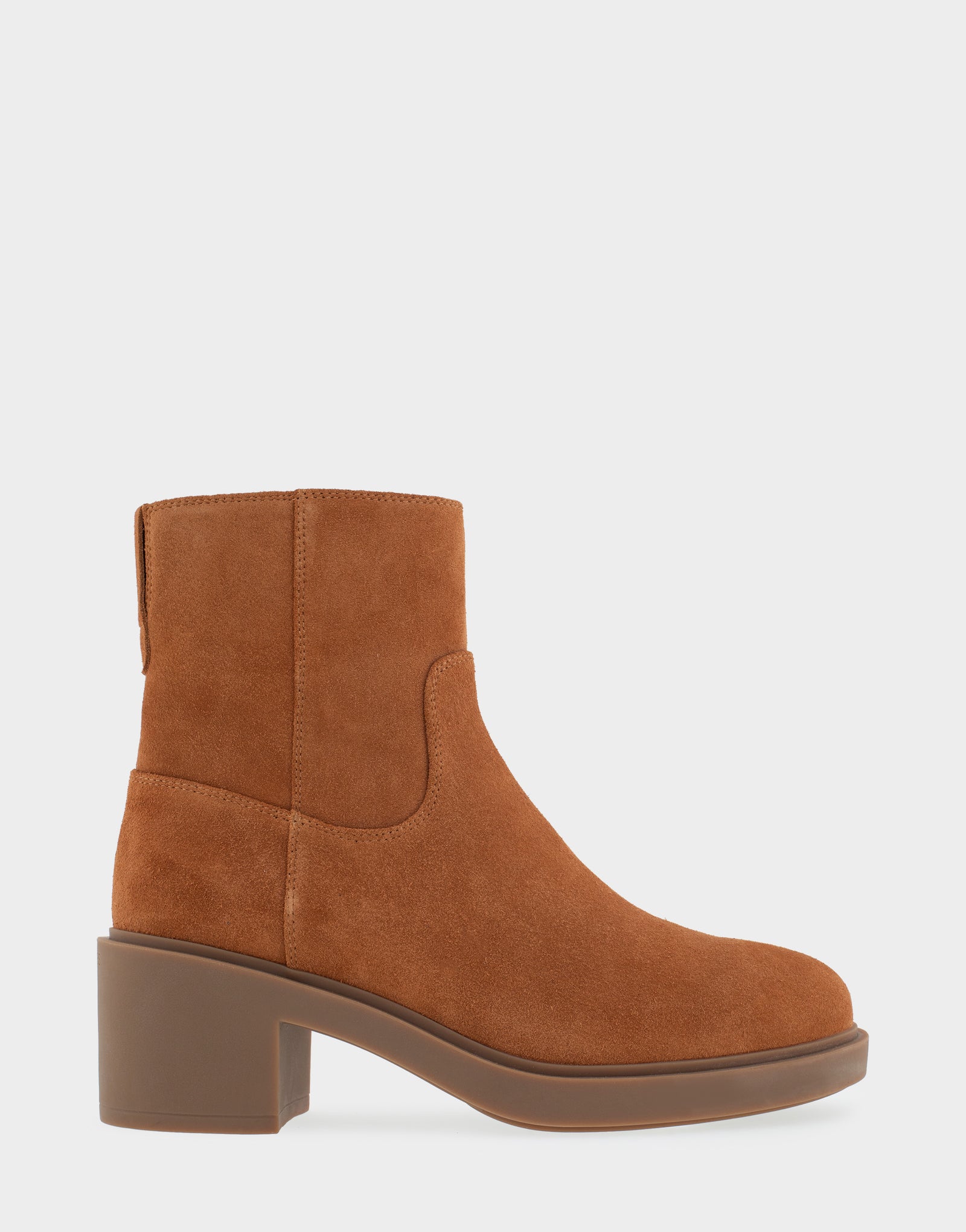 Women's Heeled Ankle Boot in Tan