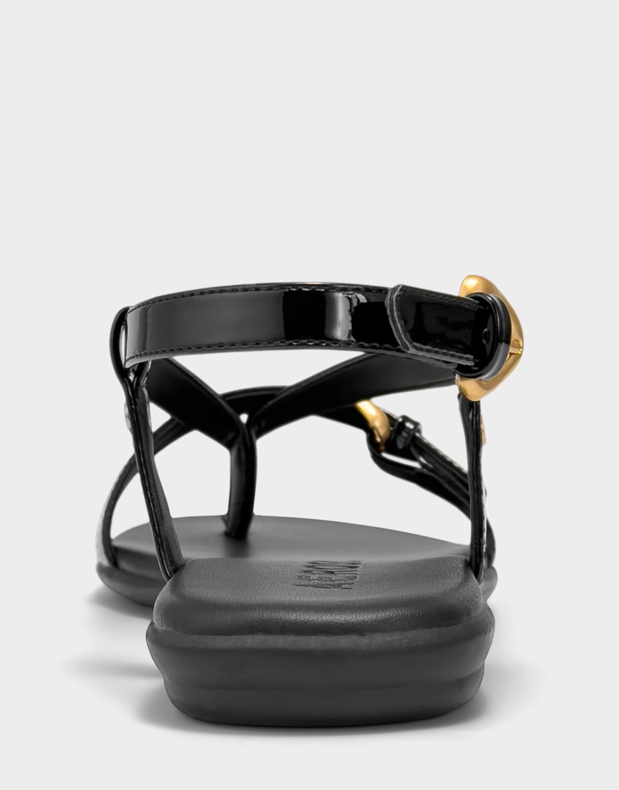 Women's Flat Sandal in Black Patent – Aerosoles