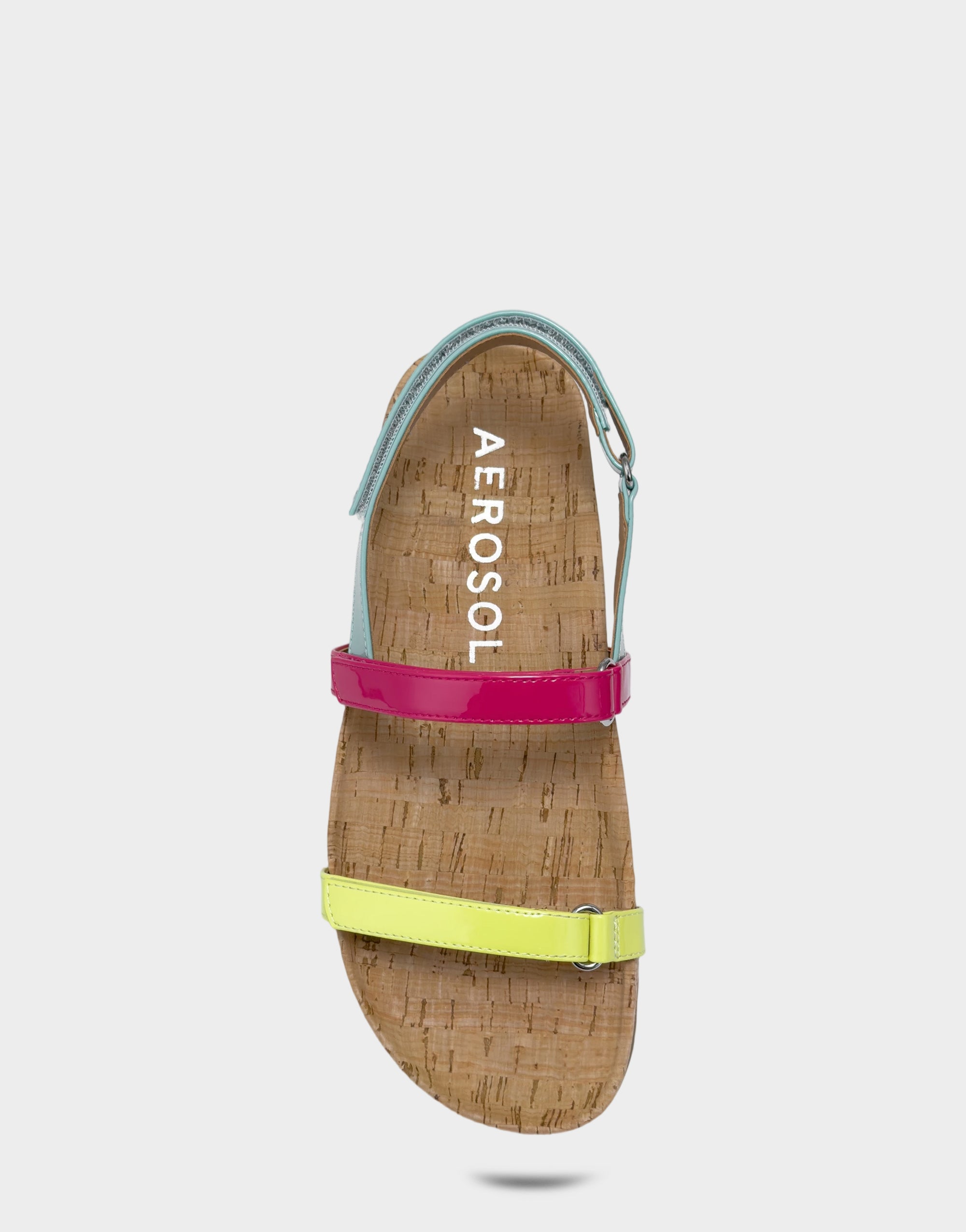 Women's Footbed Sandal in Kiwi Multi Patent – Aerosoles