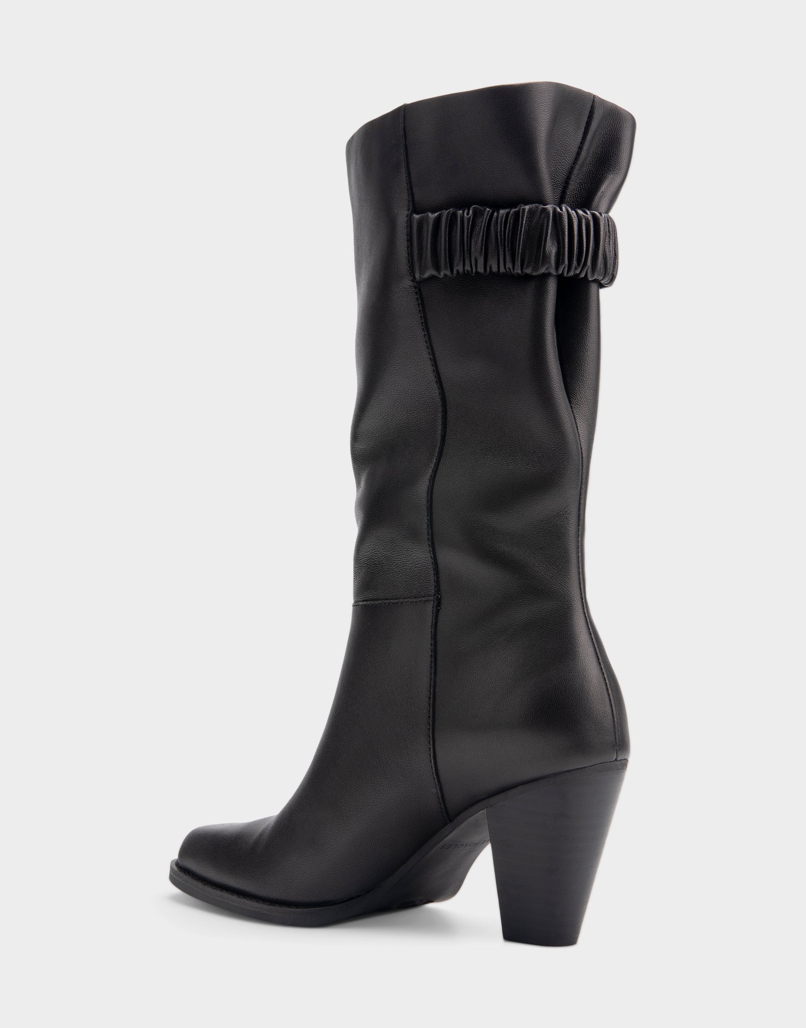 Women's Heeled Midcalf Boot in Black