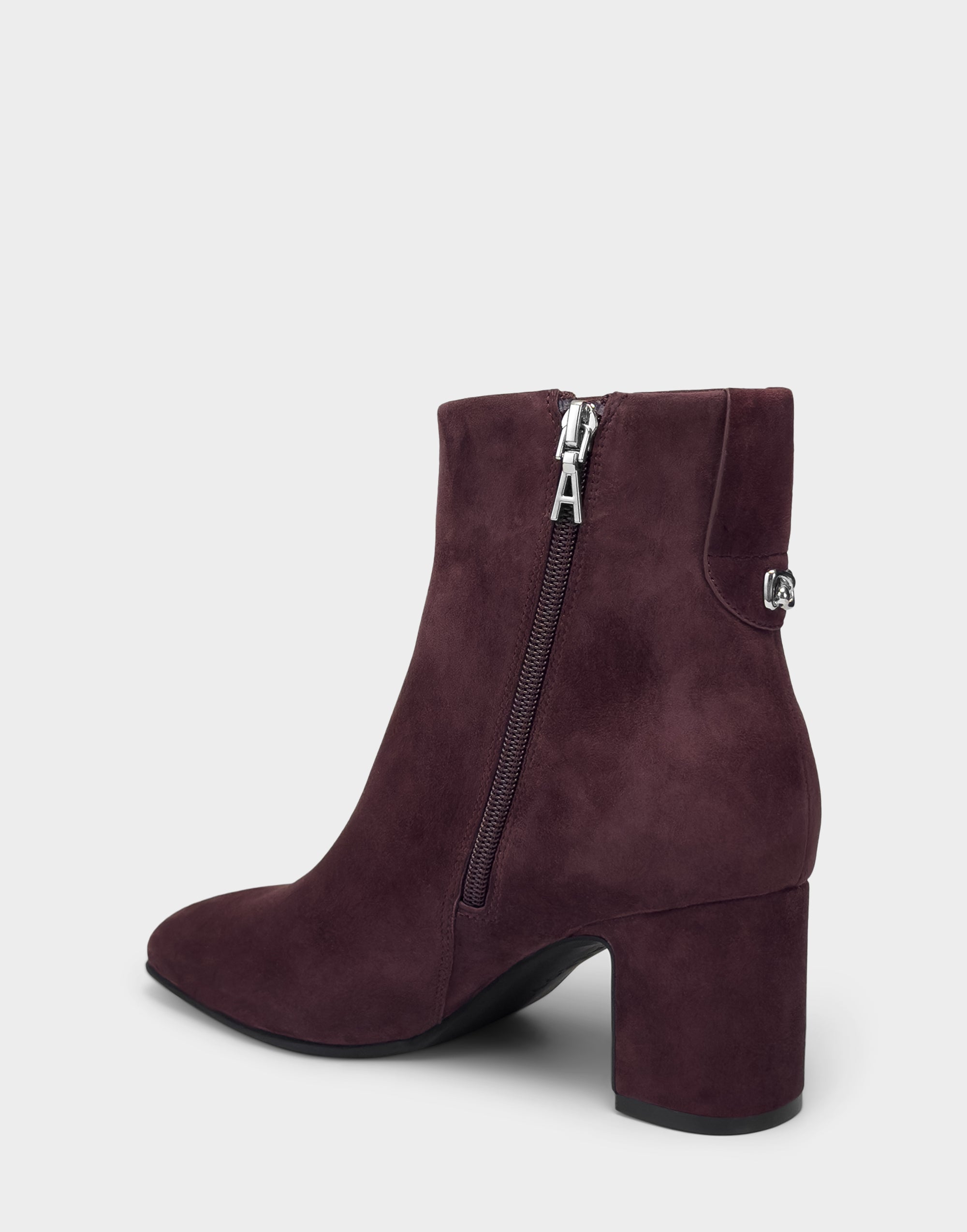 Women's Mid Block Heel Bootie in Fig Suede – Aerosoles