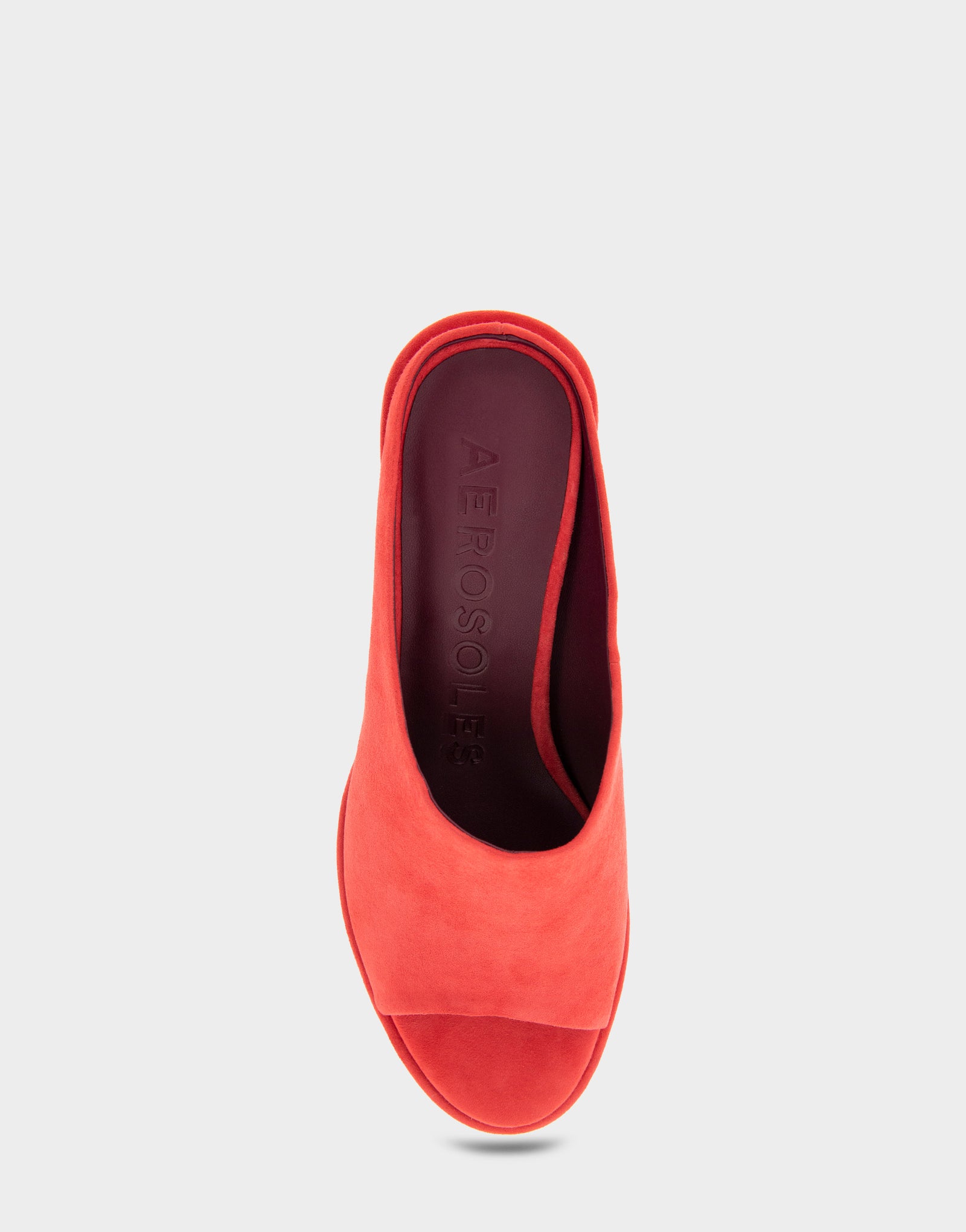 Women's Mid Heel Slide in Red