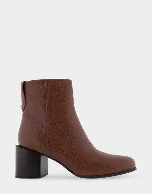 Women's Heeled Ankle Boot in Brown