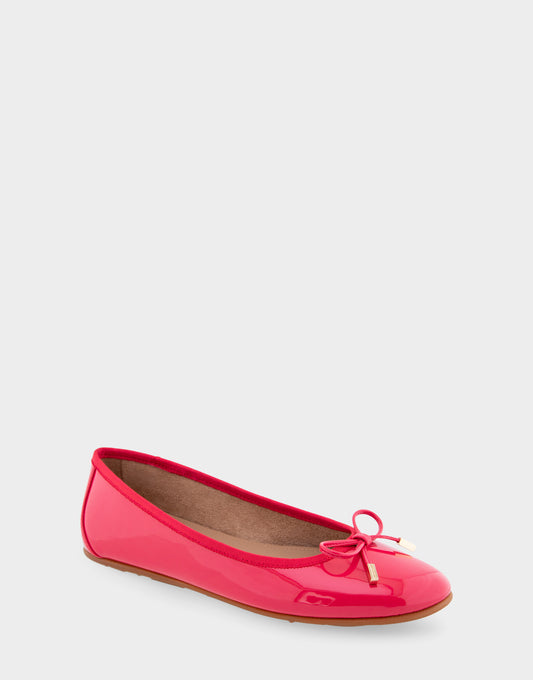 Women's Ballet Flat in Virtual Pink Patent Faux Leather