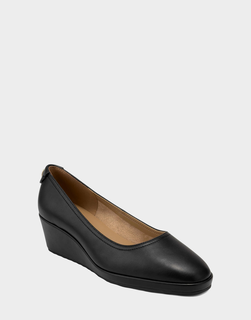 Aerosoles Roma Women's Dress Wedge in Black/Black Faux Soft Leather, Size: 7.5, Medium Width Aerosoles Roma Women's Dress Wedge in Black/Black Faux Soft Leather, Size: 7.5, Medium Width