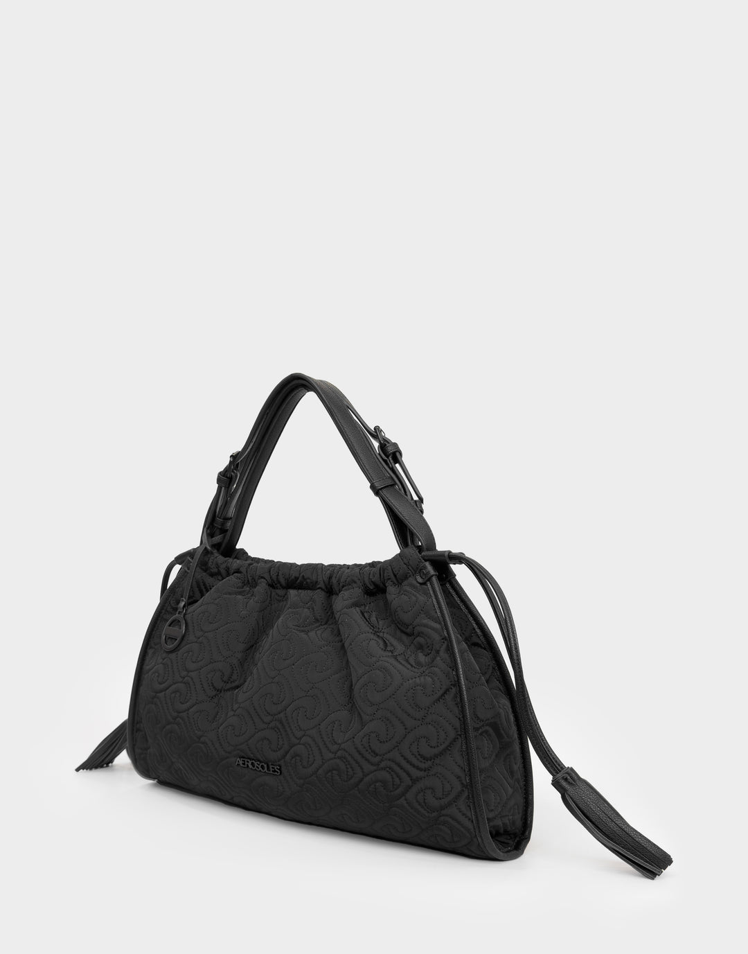 Serena Quilted Drawstring Tote Bag