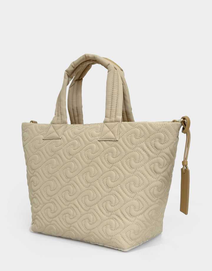 Sylvia Quilted Mini Tote Crossbody Bag