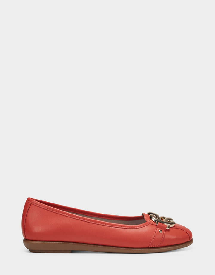 Aerosoles Women's Arno Raffia Ballet Flat – Embroidered, Comfortable, With OrthoLite Insole