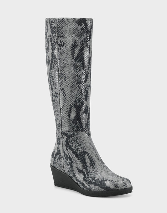 Women's Tall Boot in Grey