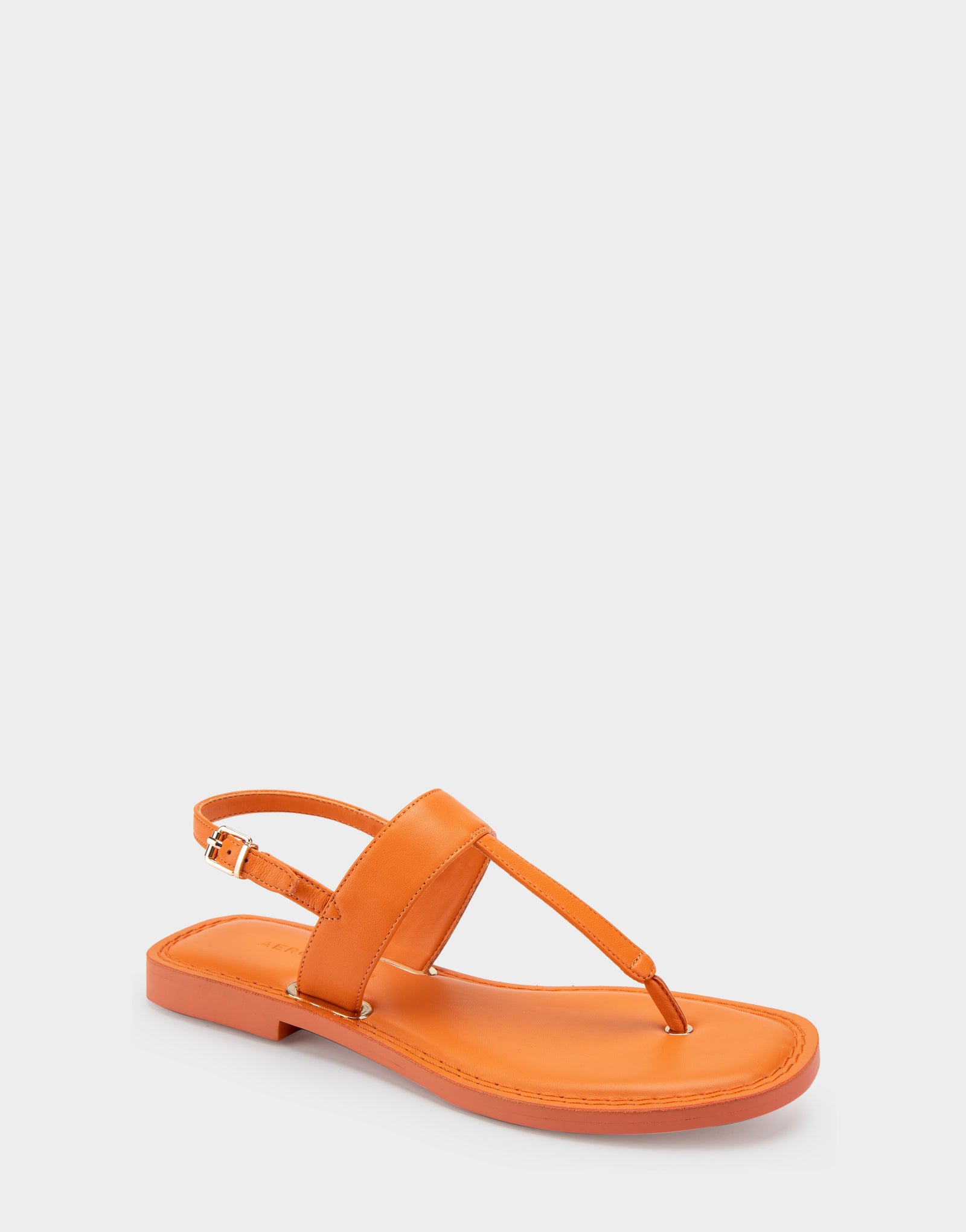 Women's Flat Sandal in Orange