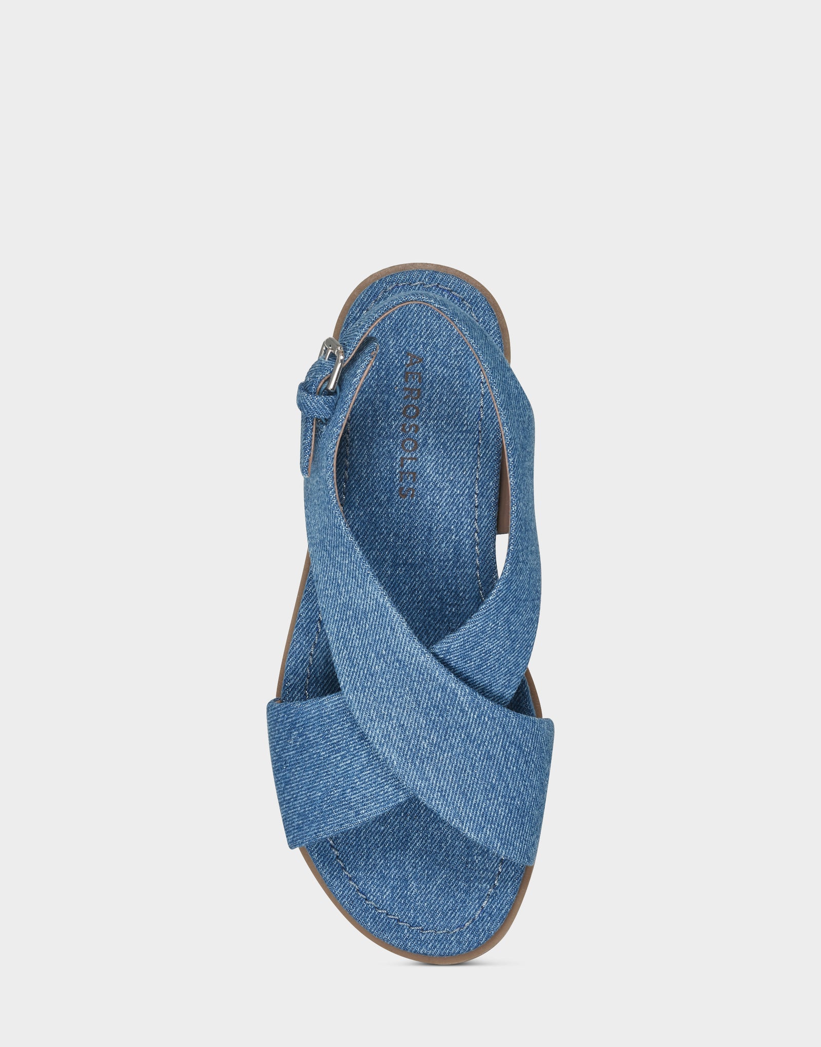 Women's Flat Sandal in Blue