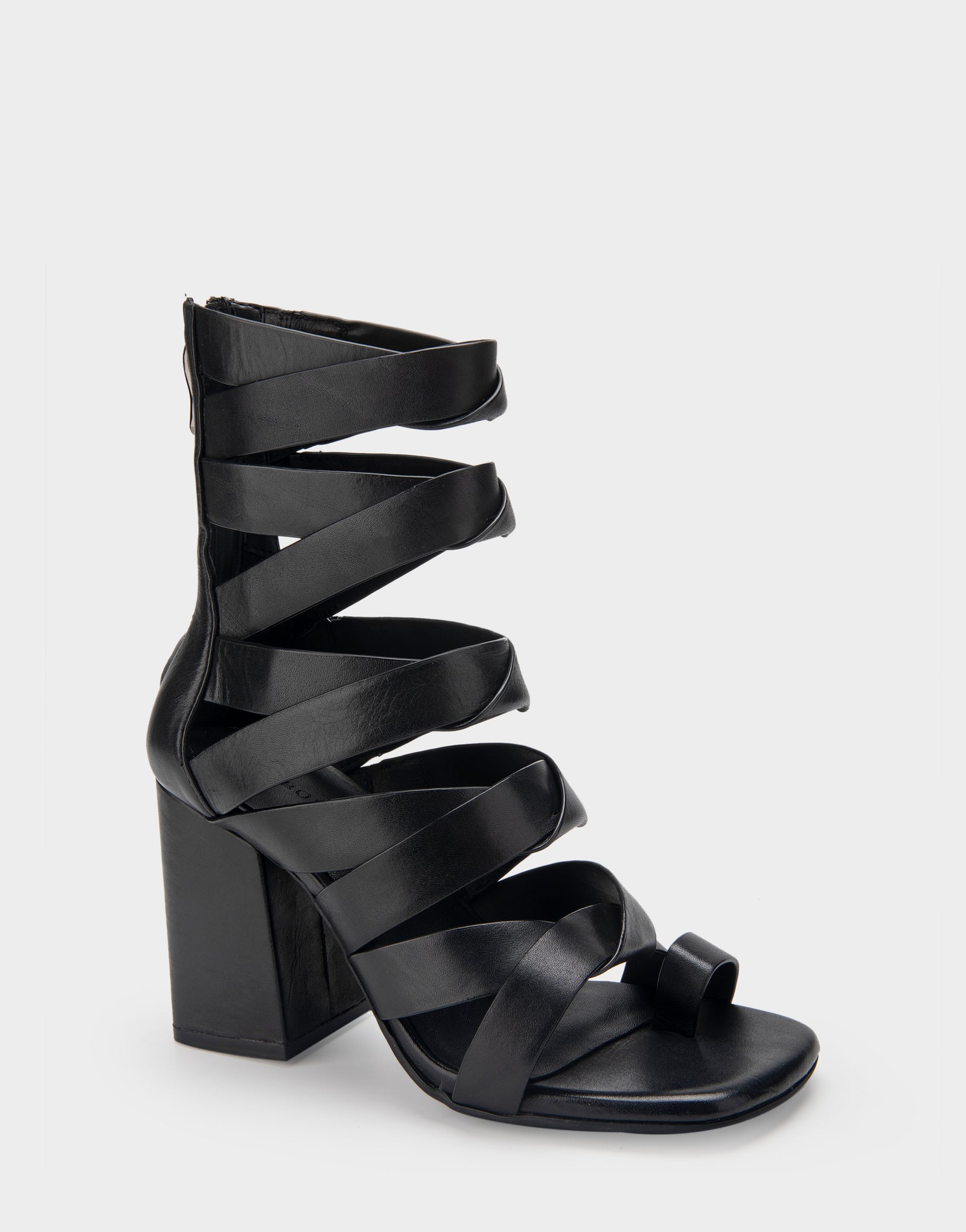 Women's Heeled Sandal in Black