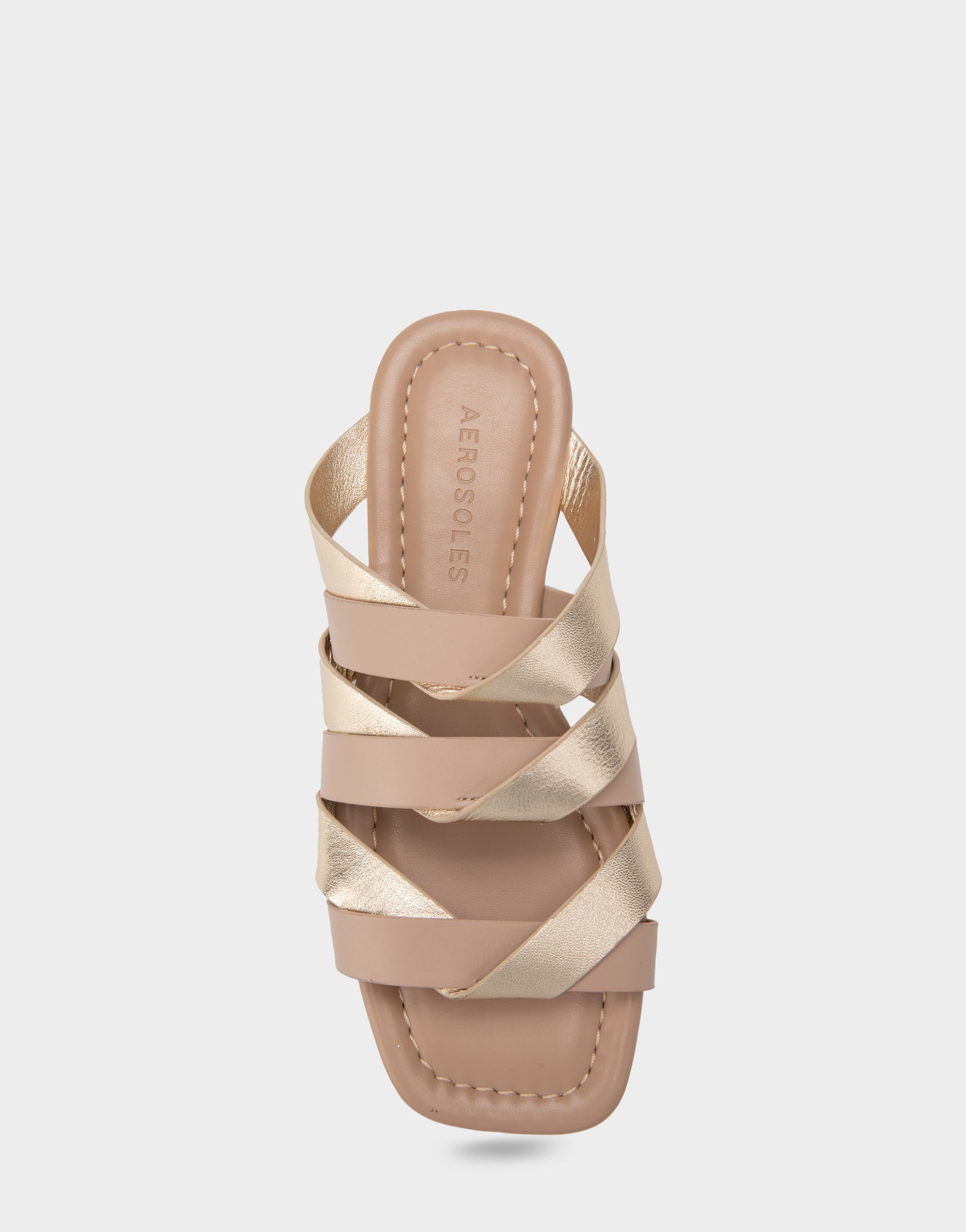 Women's Flat Sandal in Taupe